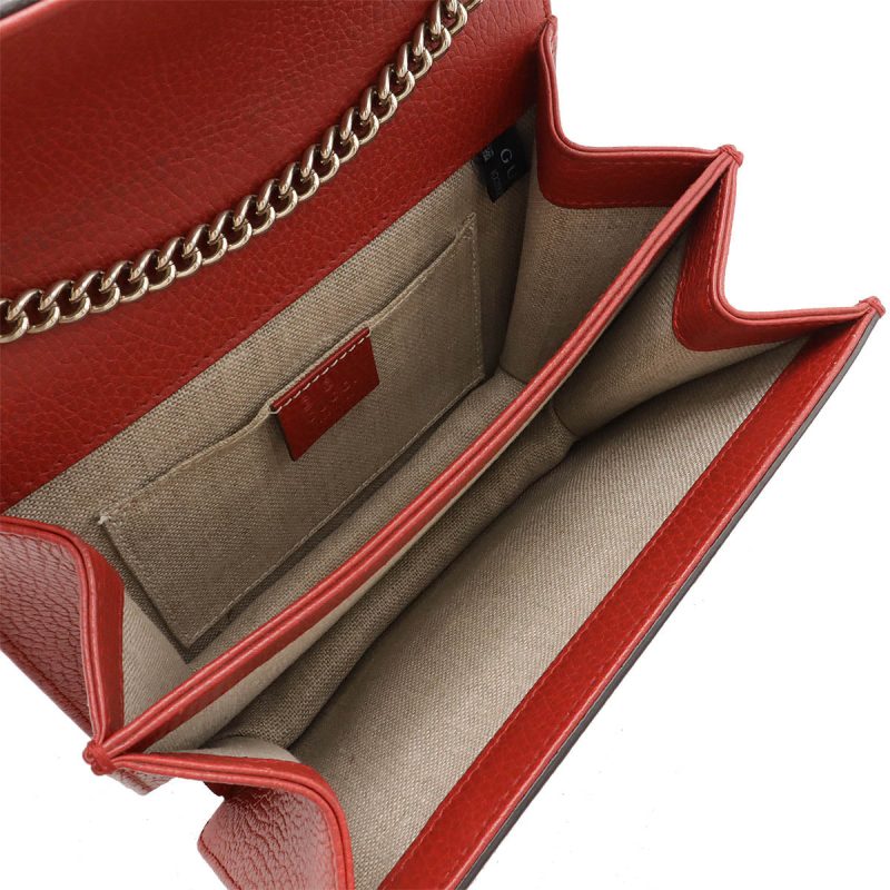 Gucci Leather Interlocking G Chain Bag - Barde - Image 6