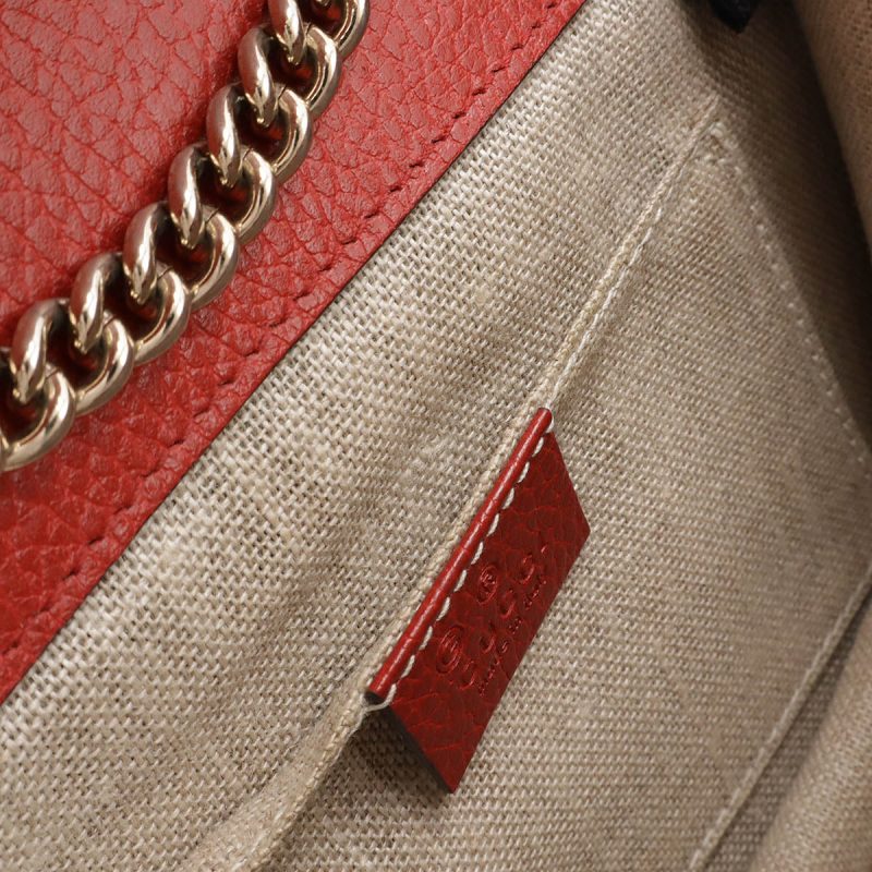 Gucci Leather Interlocking G Chain Bag - Barde - Image 8