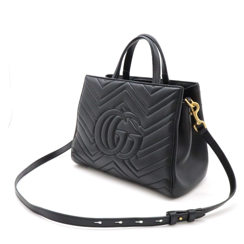 Gucci GG Marmont Quilted Leather Handbag 2WAY 448054 - Barde - Image 2