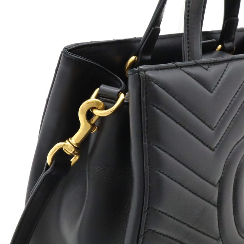 Gucci GG Marmont Quilted Leather Handbag 2WAY 448054 - Barde - Image 7