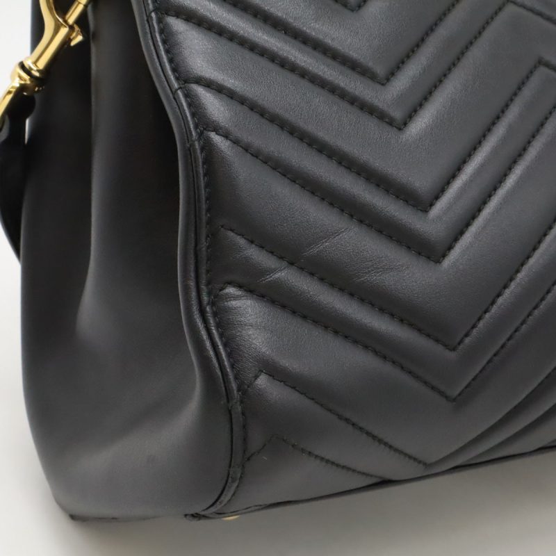 Gucci GG Marmont Quilted Leather Handbag 2WAY 448054 - Barde - Image 8