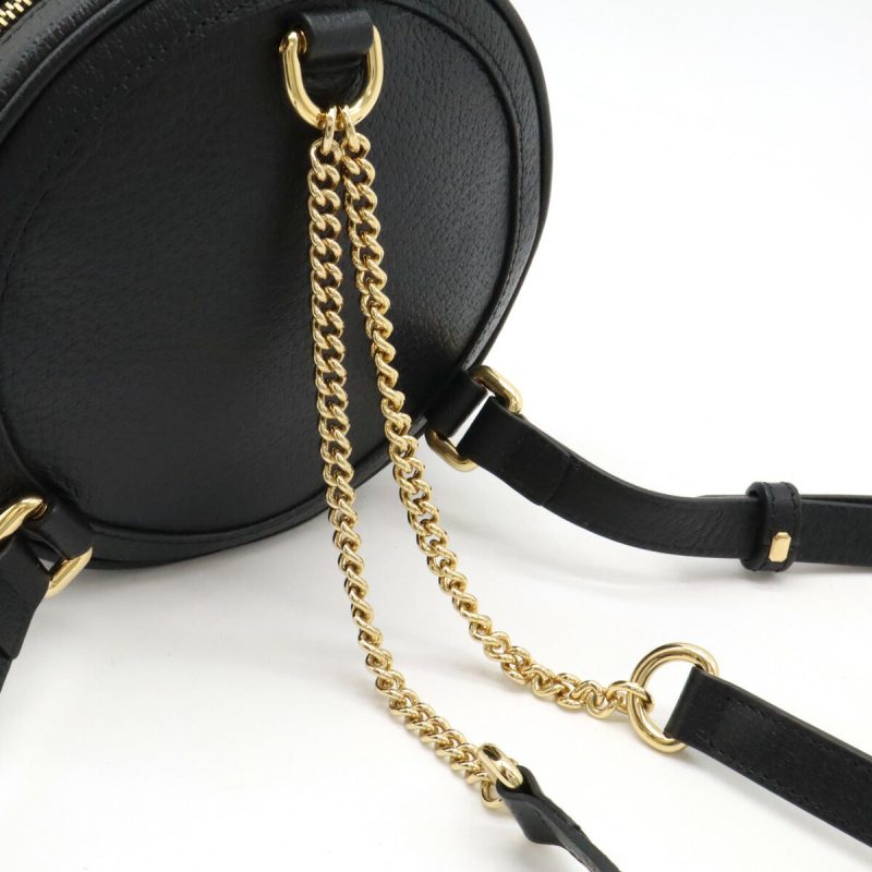 Gucci Leather Ophidia GG Marmont Backpack Black - Barde - Image 4