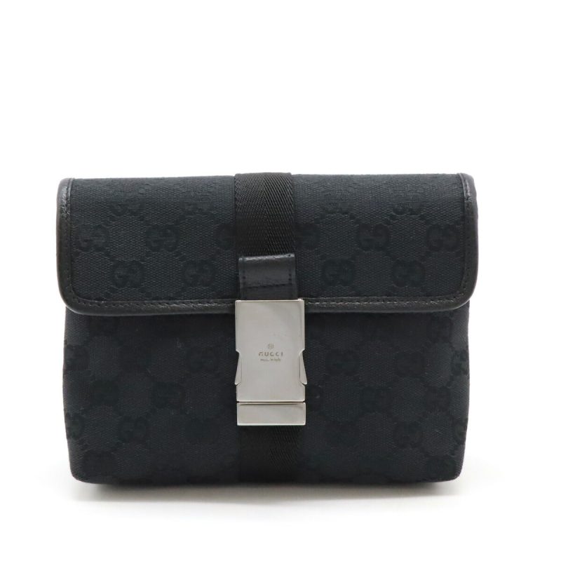 Gucci GG Canvas Leather Waist Bag 131236 - Barde