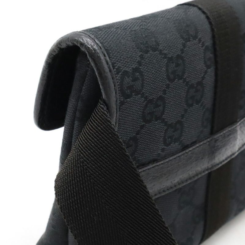 Gucci GG Canvas Leather Waist Bag 131236 - Barde - Image 5