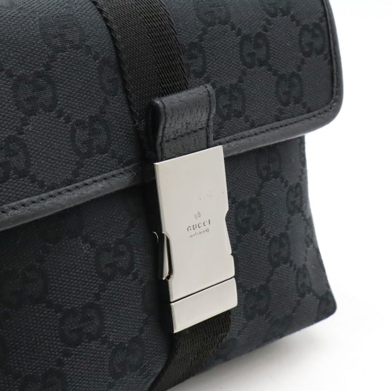 Gucci GG Canvas Leather Waist Bag 131236 - Barde - Image 6