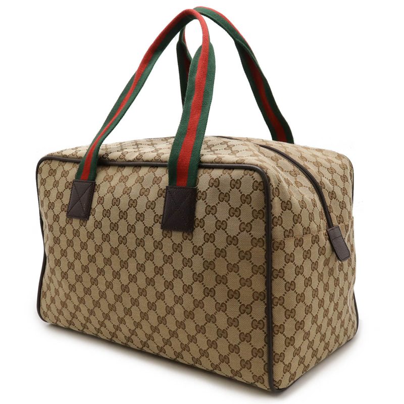 Gucci Canvas Leather Boston Bag 153240 - Barde - Image 2