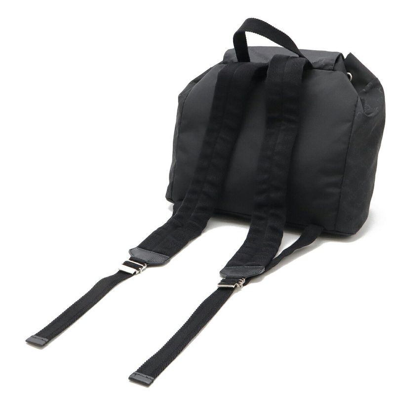 Gucci Nylon Leather Backpack Black - Barde - Image 2