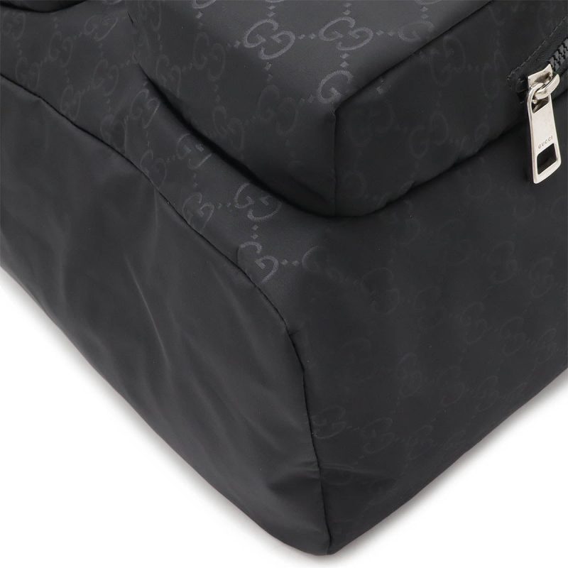Gucci Nylon Leather Backpack Black - Barde - Image 3