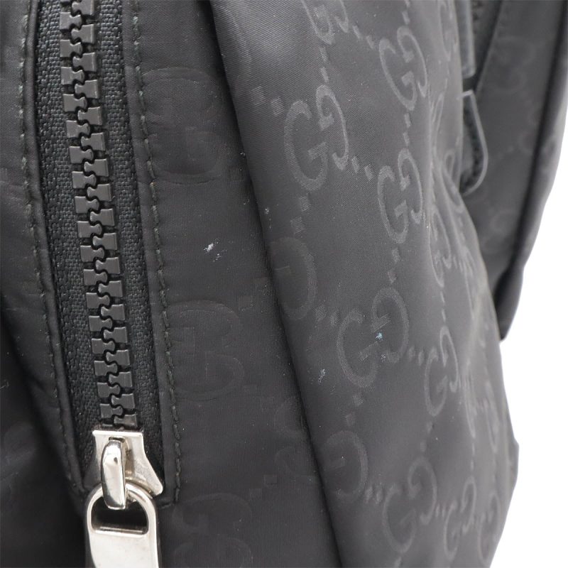 Gucci Nylon Leather Backpack Black - Barde - Image 4