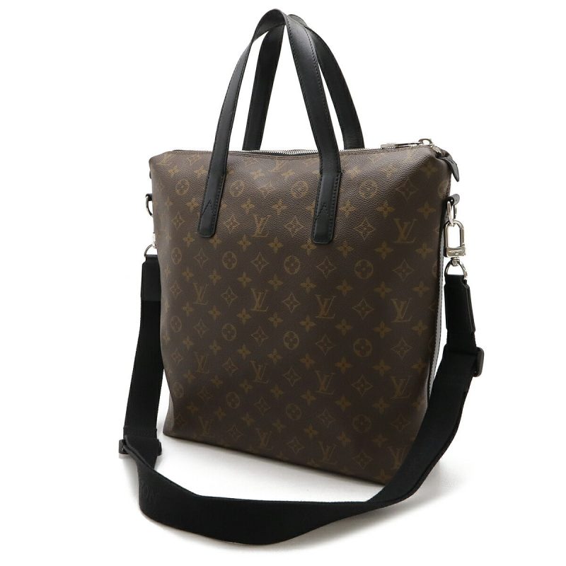 Louis Vuitton Monogram Macassar Kitan Tote Bag 2WAY - Barde - Image 2
