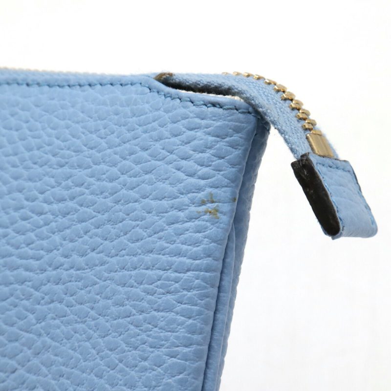 Gucci Leather Logo Swing Pouch Cosmetic Bag - Barde - Image 4