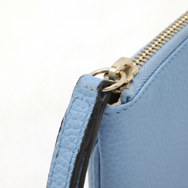 Gucci Leather Logo Swing Pouch Cosmetic Bag - Barde - Image 5