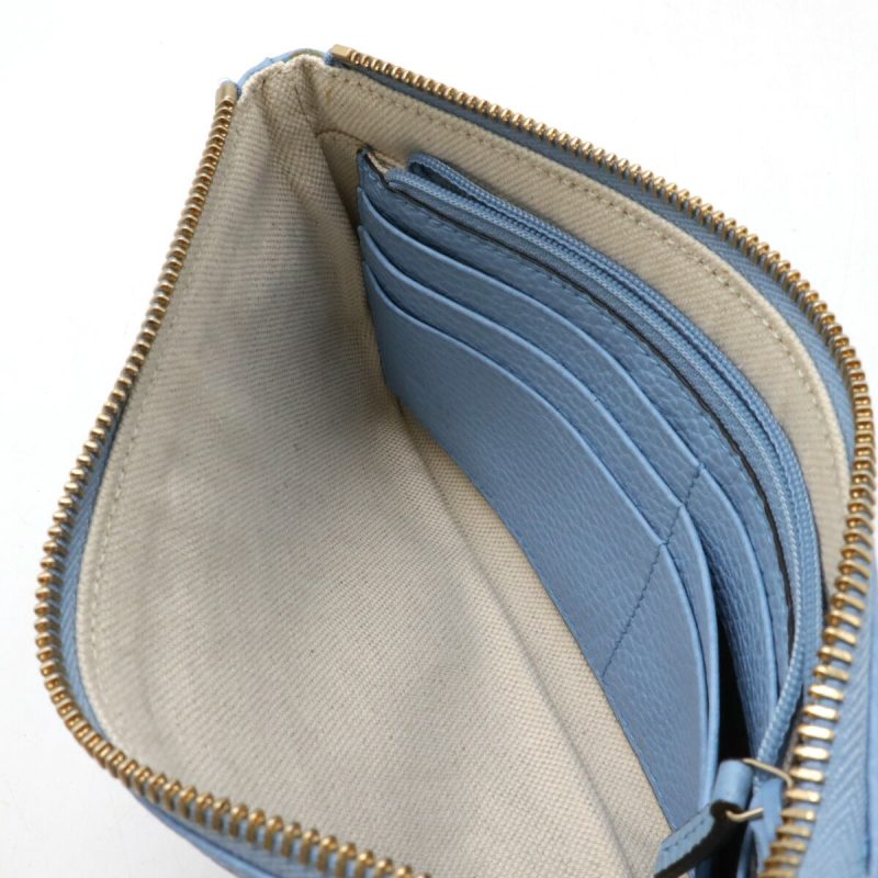 Gucci Leather Logo Swing Pouch Cosmetic Bag - Barde - Image 6
