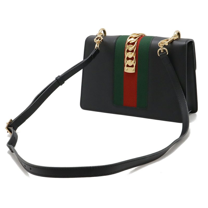 Gucci Sylvie Leather Ribbon Shoulder Bag - Barde - Image 2