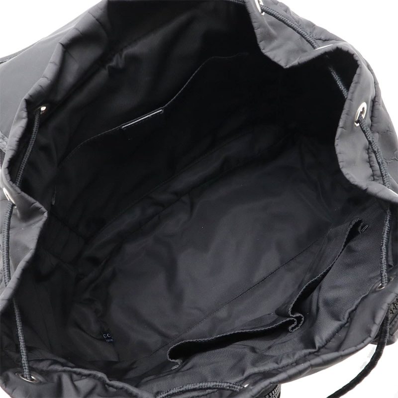 Gucci Nylon Leather Backpack Black - Barde - Image 5