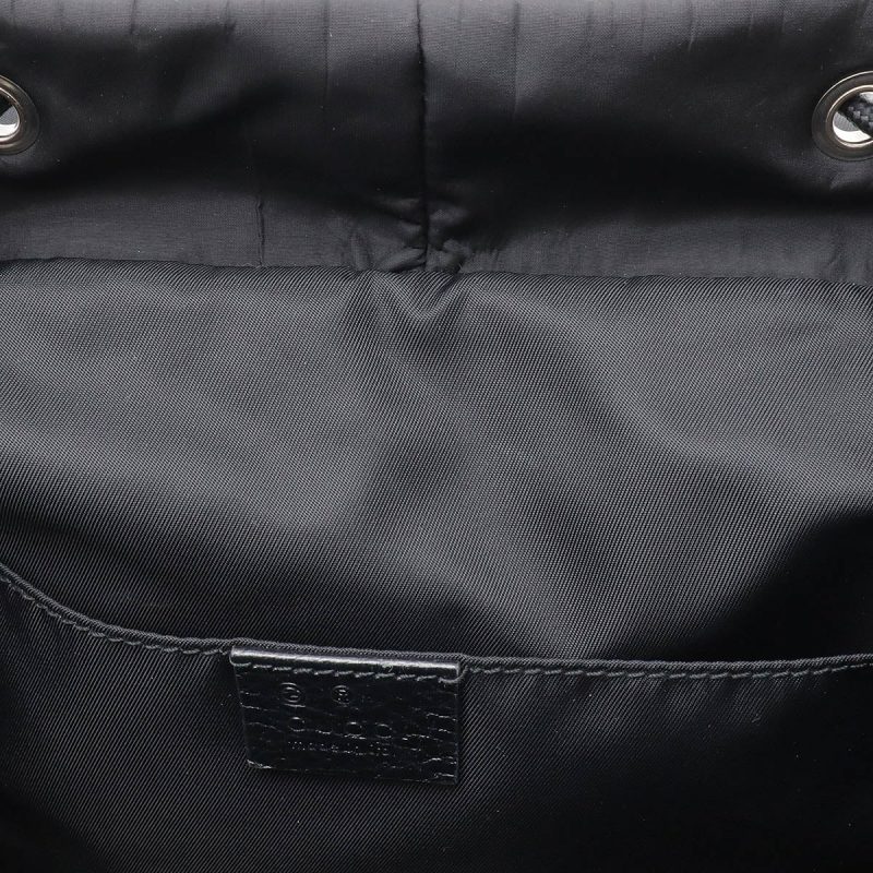 Gucci Nylon Leather Backpack Black - Barde - Image 7