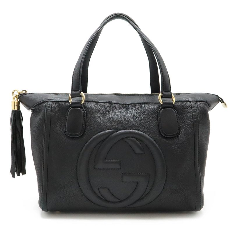 Gucci Soho Interlocking G Leather Tote Bag - Barde