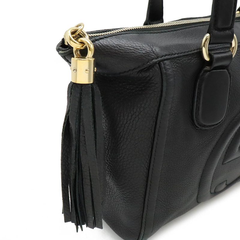 Gucci Soho Interlocking G Leather Tote Bag - Barde - Image 5