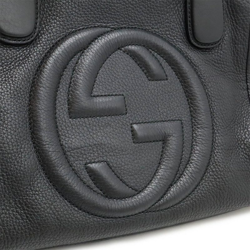 Gucci Soho Interlocking G Leather Tote Bag - Barde - Image 9