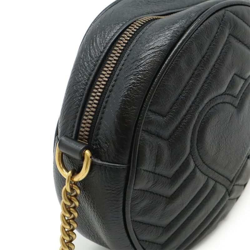 Gucci GG Marmont Mini Shoulder Bag Black - Barde - Image 7