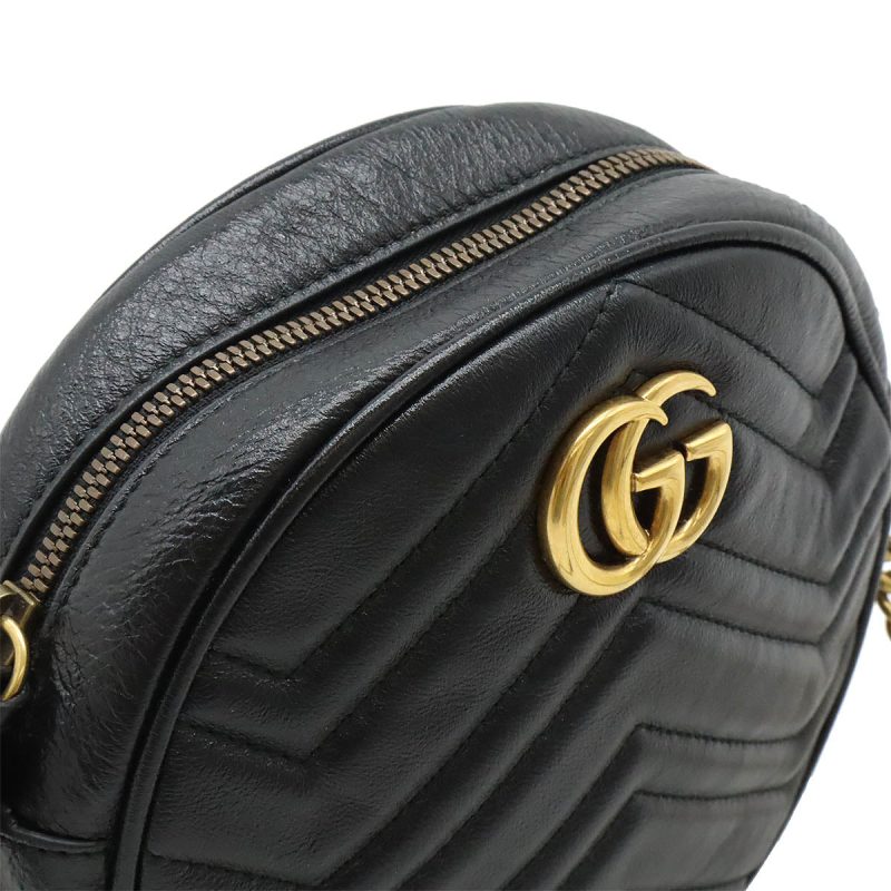 Gucci GG Marmont Mini Shoulder Bag Black - Barde - Image 8