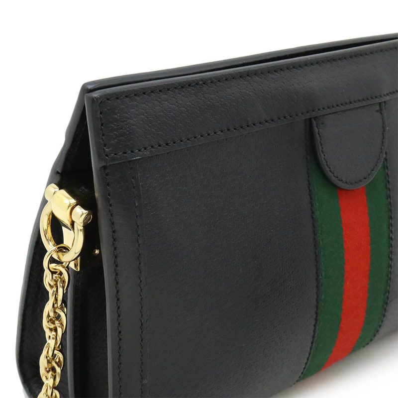 Gucci Ophidia Small Leather Shoulder Bag Black - Barde - Image 7