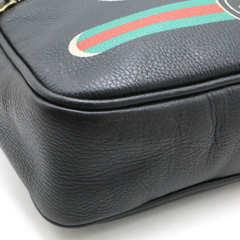 Gucci Leather Logo Print Messenger Bag 523589 - Barde - Image 3