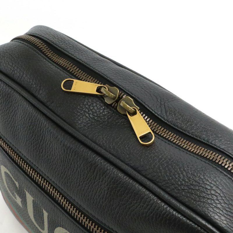 Gucci Leather Logo Print Messenger Bag 523589 - Barde - Image 4