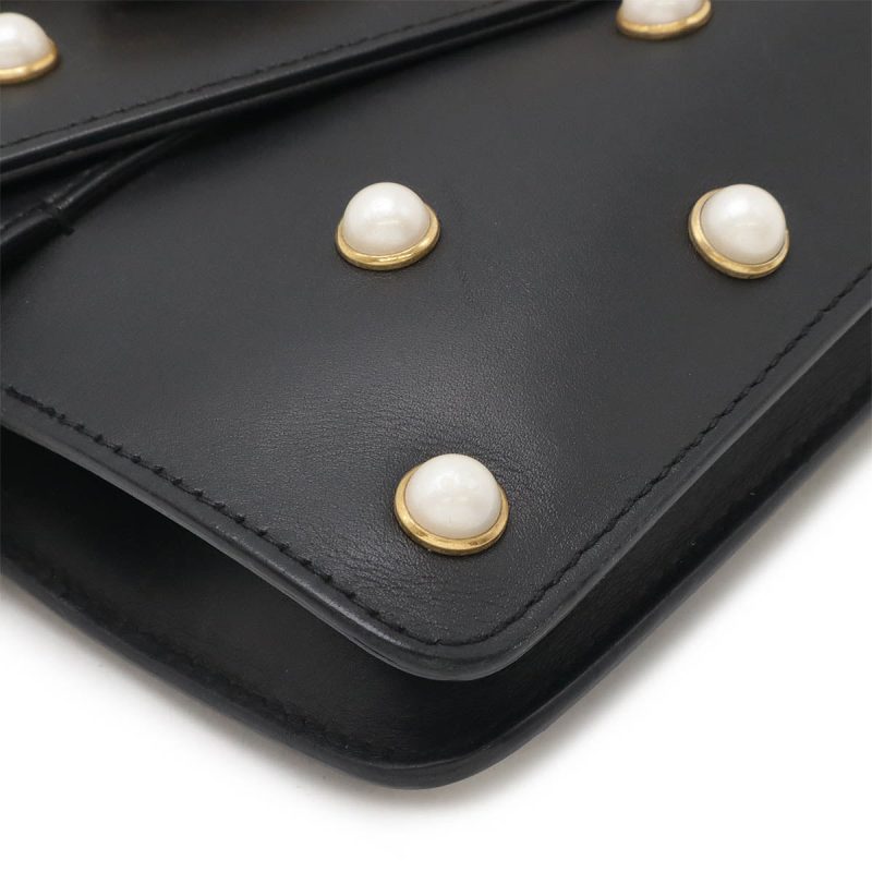 Gucci Broadway Pearl & Bee Leather Shoulder Bag - Barde - Image 3