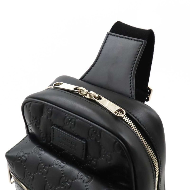 Gucci Leather Crossbody Bag Black - Barde - Image 4
