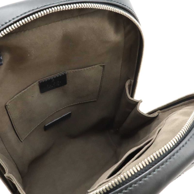 Gucci Leather Crossbody Bag Black - Barde - Image 6