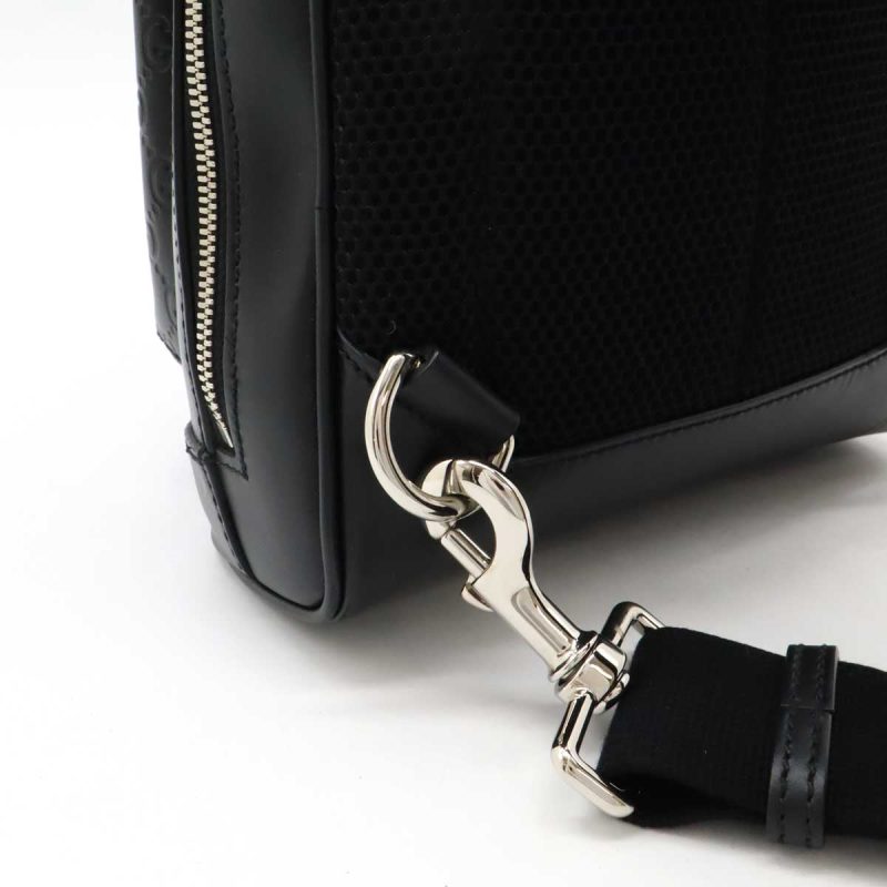 Gucci Leather Crossbody Bag Black - Barde - Image 8