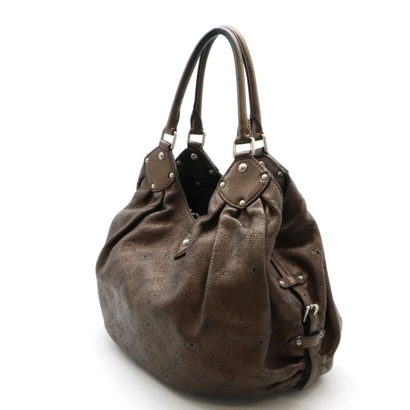 Louis Vuitton Mahina Leather Monogram Tote Bag - Barde - Image 2