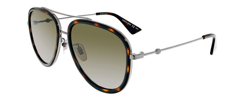 Gucci GG0062S W 002 Aviator Sunglasses - Barde