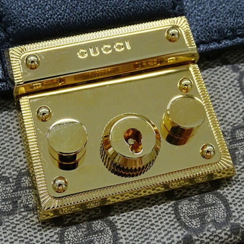 Gucci Padlock   Canvas Gg Supreme Handbag Shoulder Bag (Pre-Owned) - Barde - Image 5