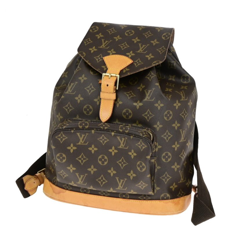 Louis Vuitton Montsouris Gm  Canvas Backpack Bag - Barde
