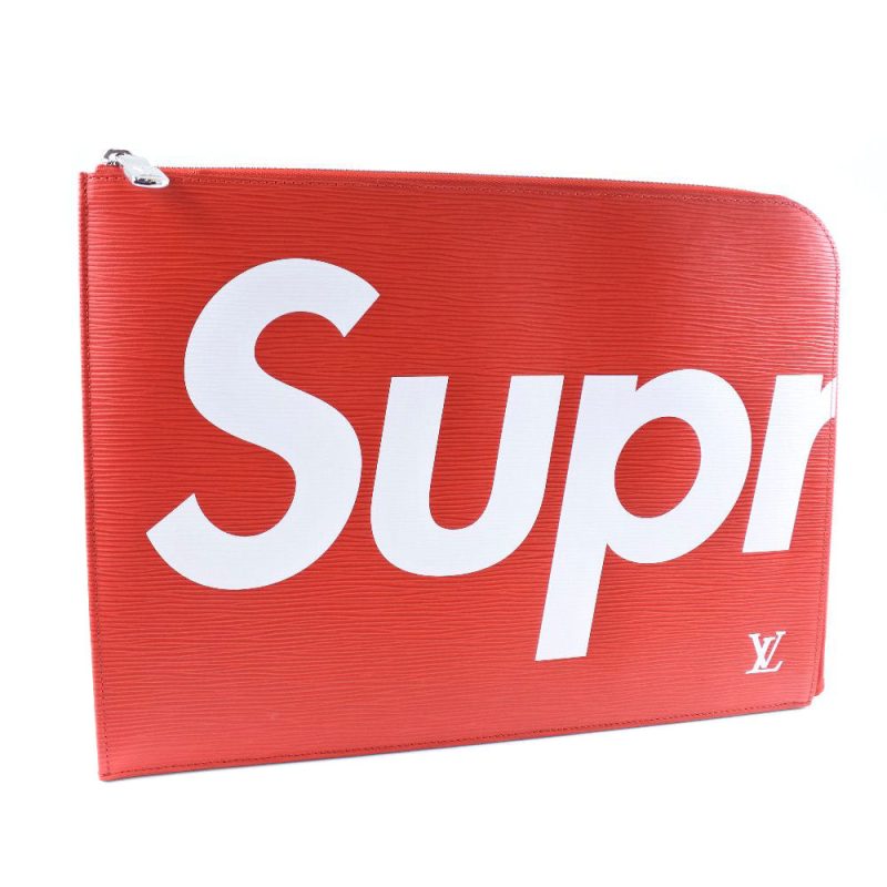 Louis Vuitton Pochette Jour GM Clutch Red - Barde
