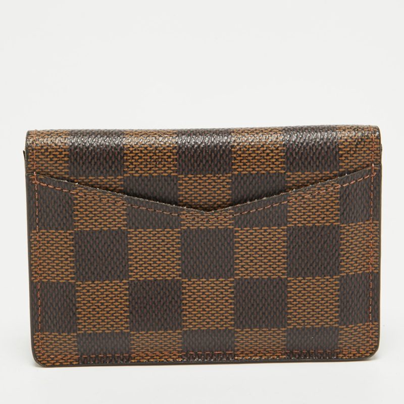 Louis Vuitton Damier Ebene Canvas Pocket Organizer - Barde - Image 5
