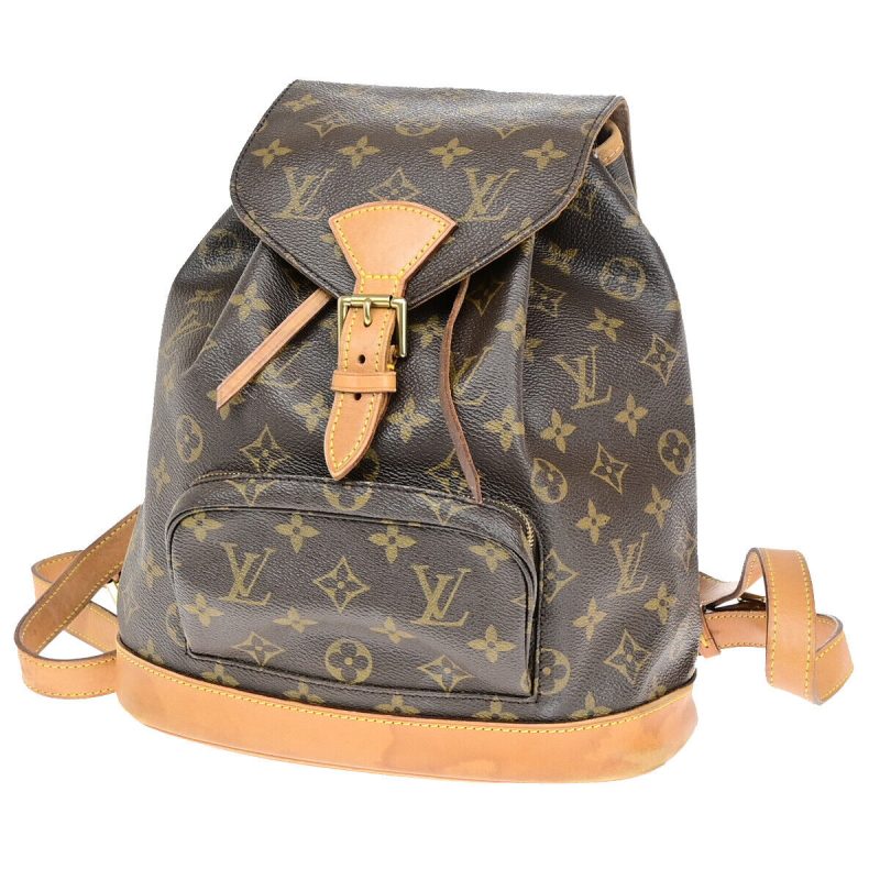 Louis Vuitton Montsouris Mm  Canvas Backpack Bag - Barde