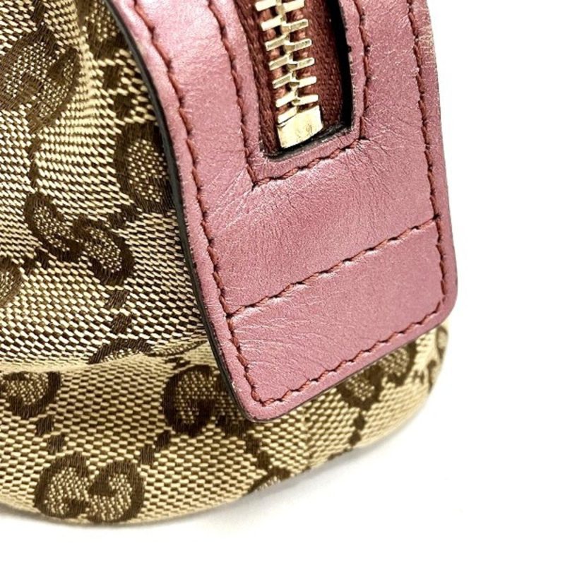 Gucci Gg Canvas  pink Gg Canvas Leather Pouch (Pre-Owned) - Barde - Image 4