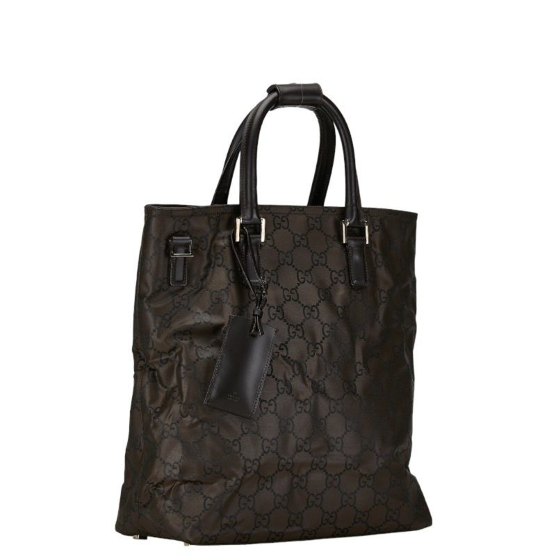 Gucci  Nylon Leather Shoulder Bag Tote Bag (Pre-Owned) - Barde - Image 3