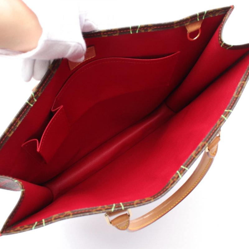 Louis Vuitton Sac Plat Handbag Monogram Cherry - Barde - Image 3
