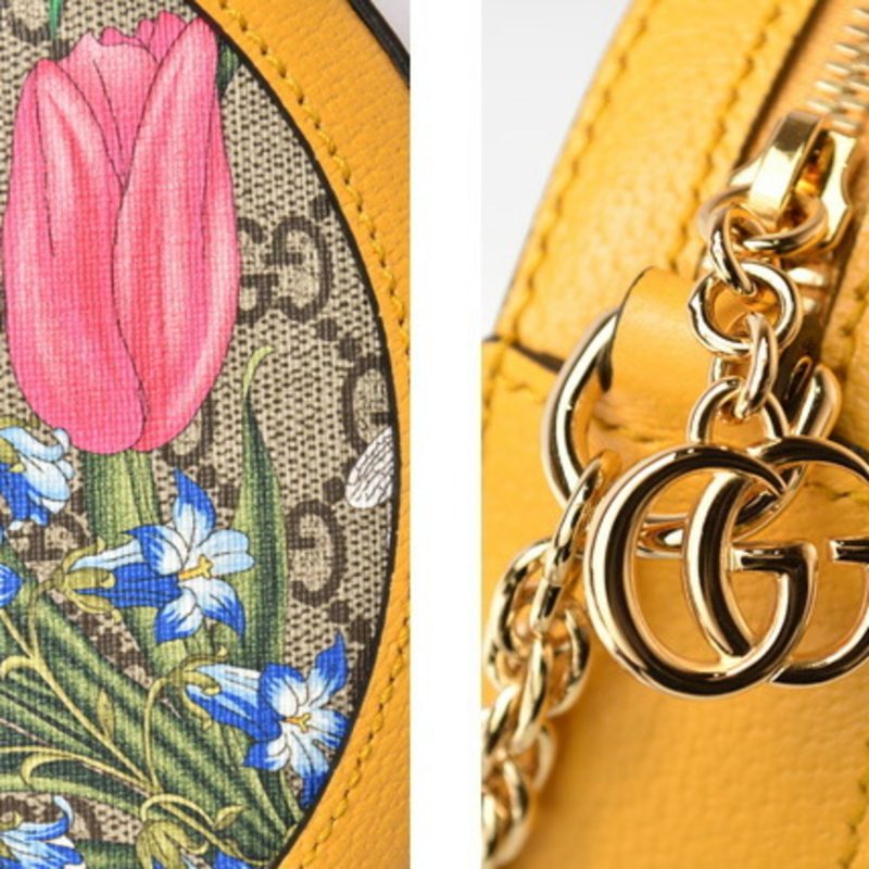 Gucci Flora  Gg Supreme Leather Shoulder Bag (Pre-Owned) - Barde - Image 4