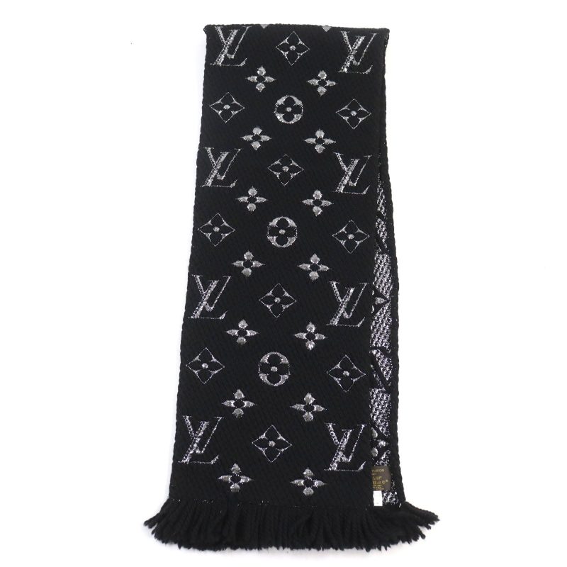 Louis Vuitton Monogram Scarf Black Silver - Barde - Image 3