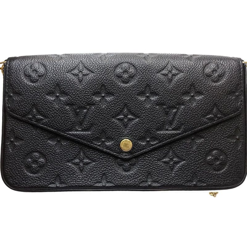 Louis Vuitton Leather Wallet Chain Pochette Felicie - Barde - Image 2