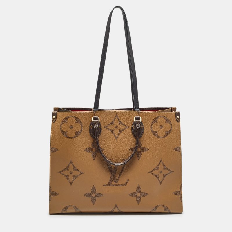 Louis Vuitton Reverse Monogram Giant Canvas Onthego Gm Bag - Barde - Image 3