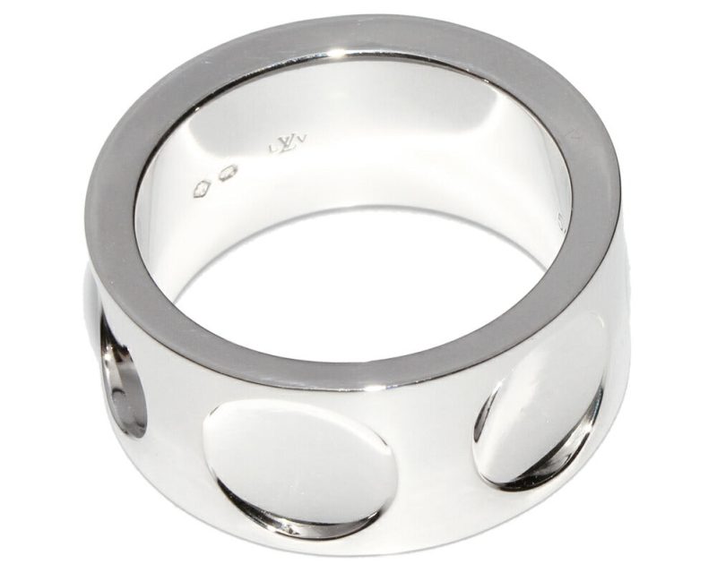 Louis Vuitton K18WG Diamond Ring Q9138H - Barde - Image 3