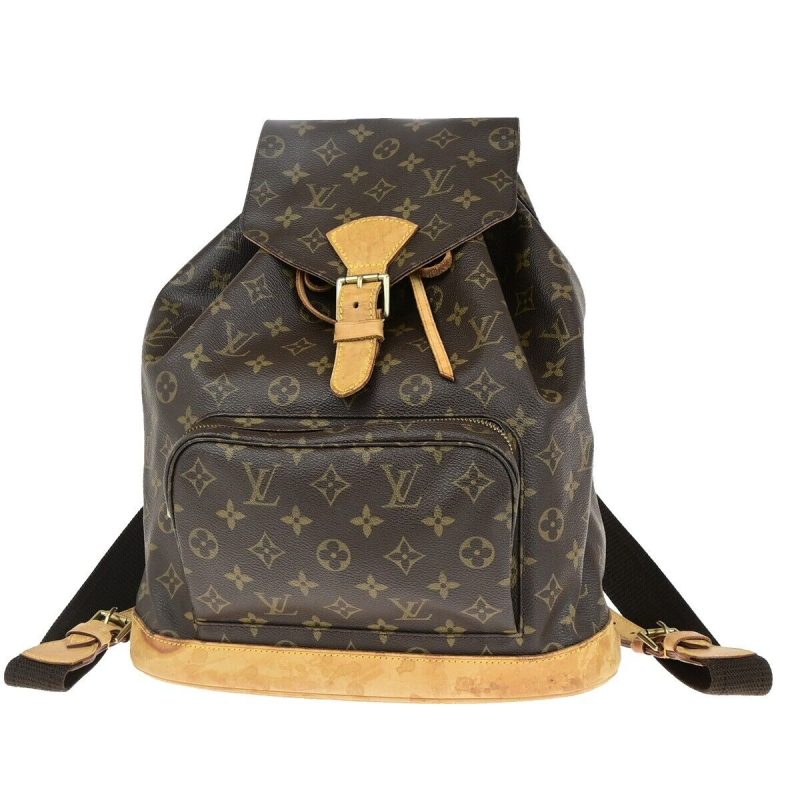 Louis Vuitton Montsouris Gm  Canvas Backpack Bag - Barde