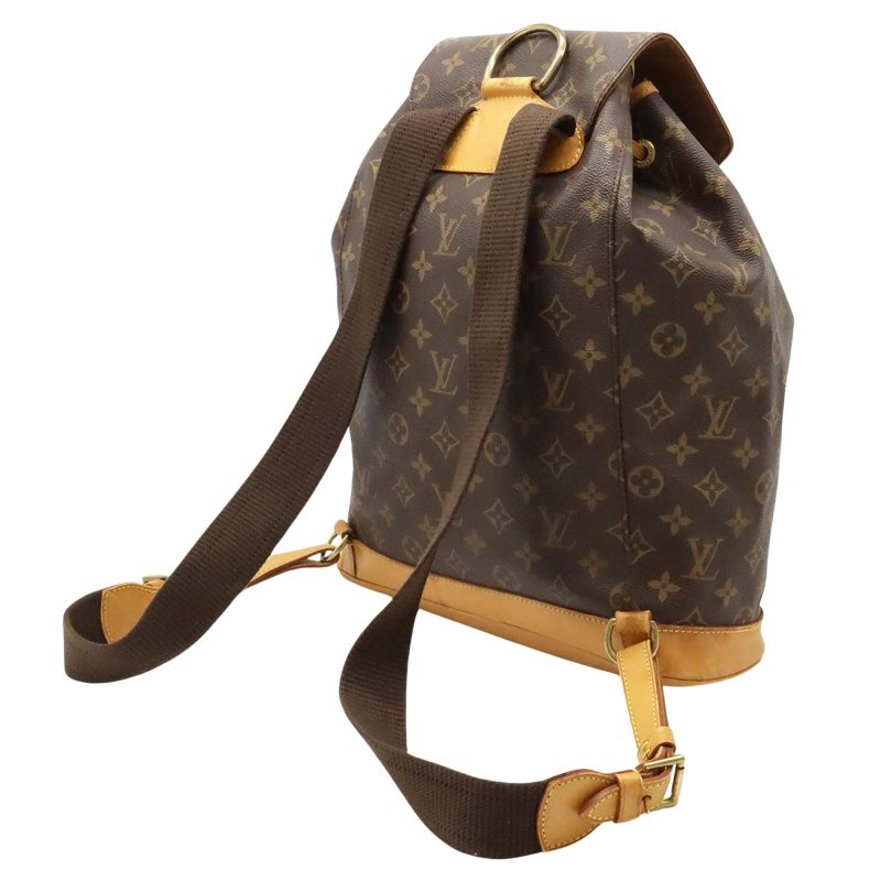 Louis Vuitton Montsouris Gm  Canvas Backpack Bag - Barde - Image 2