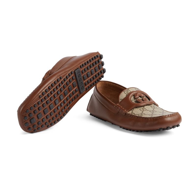 Gucci Men's Interlocking G Driver Loafers - Barde - Image 5